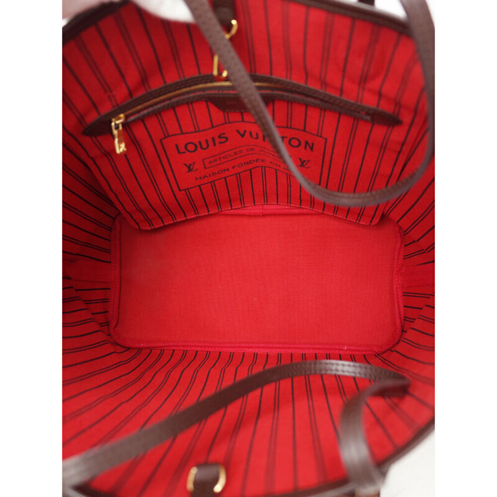 Louis Vuitton Damier Ebene Brown Neverfull Tote Bag - Picture 3 of 8